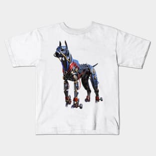 Steampunk dog Kids T-Shirt